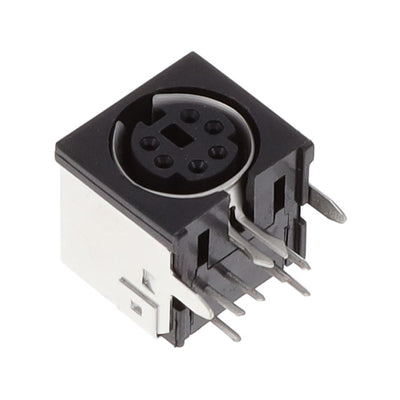 KMDGX-6S-AS by Kycon, Inc. - CONNECTOR RECPT FMALE MINI DIN 6P SLDR
