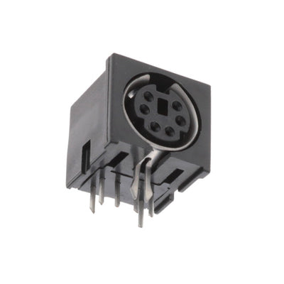 KMDGX-6S-N by Kycon, Inc. - CONNECTOR RECPT FMALE MINI DIN 6P SLDR