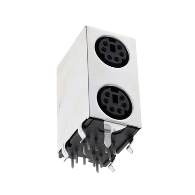 KMDGX-6S/6S-S4N by Kycon, Inc. - CONNECTOR RECPT FMALE MIN DIN 6/6P SLD