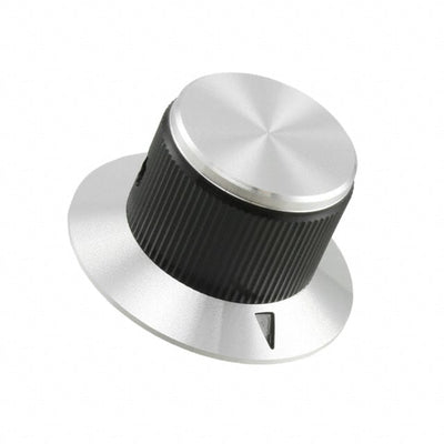 KNS701BA1/4 by TE Connectivity ALCOSWITCH Switches - KNOB KNURLED W/SKRT 0.250"" METAL