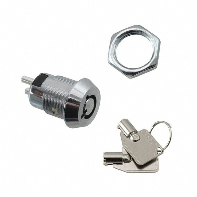 KO105A1001 by E-Switch - SWITCH KEYLOCK 2POS SPST 1A 125V