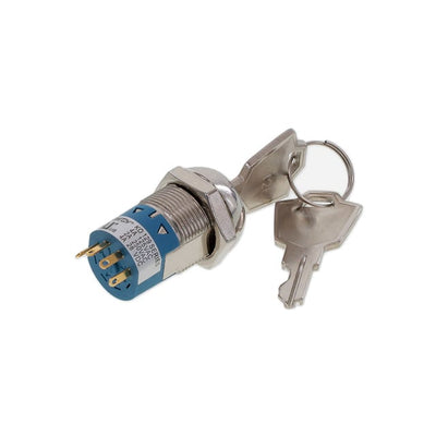 KO129CA126 by E-Switch - SWITCH KEYLOCK 3POS SP3T 4A 125V