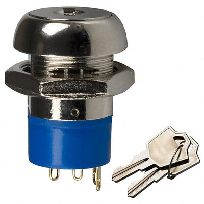 KO130AA126 by E-Switch - SWITCH KEYLOCK 3POS SP3T 4A 125V