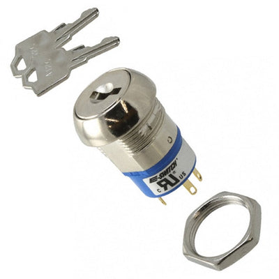 KO130RA126 by E-Switch - SWITCH KEYLOCK 2POS SPDT 4A 125V