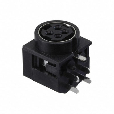 KPJX-4S by Kycon, Inc. - CONNECTOR JACK FMALE 4POS TIN SOLDER