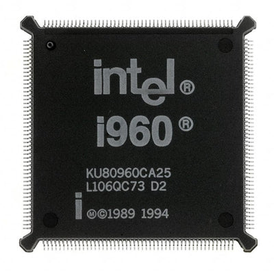 KU80960CA25 by Intel - IC MPU I960 25MHZ 196QFP