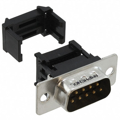 L117DEFRA09P by Amphenol ICC (Commercial Products) - CONNECTOR D-SUB PLUG 9POS IDC