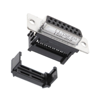 L17DAFRA15SC309 by Amphenol ICC (Commercial Products) - CONNECTOR D-SUB RCPT 15POS IDC