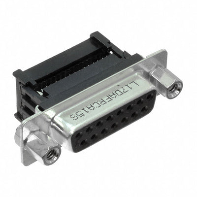 L17DAFRCA15S by Amphenol ICC (Commercial Products) - CONNECTOR D-SUB RCPT 15POS IDC