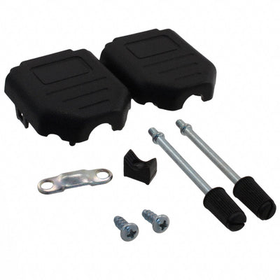 L17DPPK09JS by Amphenol ICC (Commercial Products) - CONNECTOR BACKSHELL 9POS 180DEG BLACK
