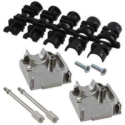 L17DTZK09KFMT by Amphenol ICC (Commercial Products) - CONNECTOR BACKSHELL 9POS 180DEG SILV