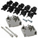 L17DTZK09KFMT by Amphenol ICC (Commercial Products) - CONNECTOR BACKSHELL 9POS 180DEG SILV