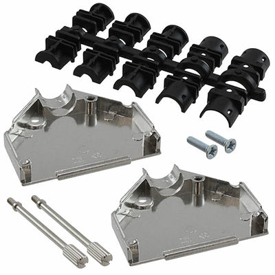 L17DTZK25KFMT by Amphenol ICC (Commercial Products) - CONNECTOR BACKSHELL 25POS 180DEG SILV