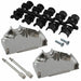 L17DTZK25KFMT by Amphenol ICC (Commercial Products) - CONNECTOR BACKSHELL 25POS 180DEG SILV