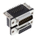 L17H1430130 by Amphenol ICC (Commercial Products) - CONNECTOR D-SUB PLUG/RCPT 15P R/A SLD