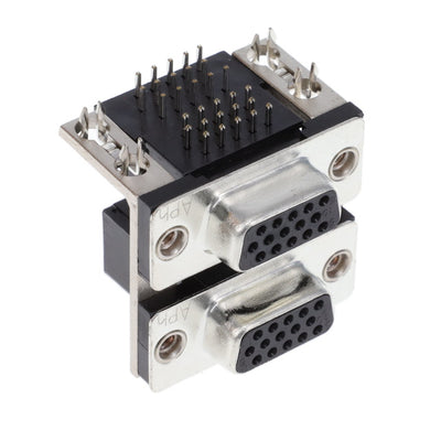 L17H1770130508 by Amphenol ICC (Commercial Products) - CONNECTOR D-SUB RCPT 15POS R/A SLDR