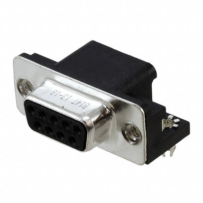 L17SM209SB14T by Amphenol ICC (Commercial Products) - CONNECTOR D-SUB RCPT 9P SMD R/A SLDR