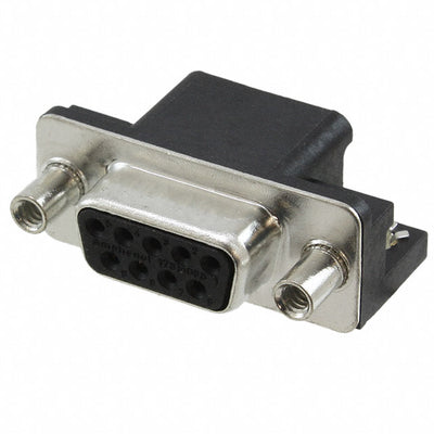 L17SM209SB64T by Amphenol ICC (Commercial Products) - CONNECTOR D-SUB RCPT 9P SMD R/A SLDR
