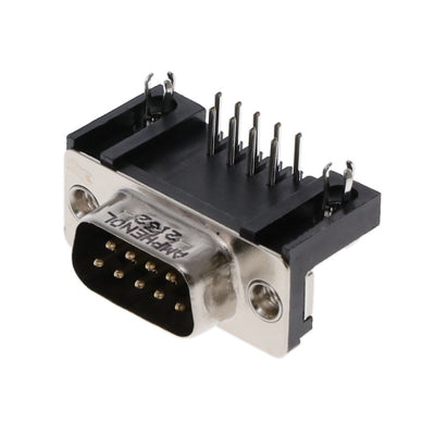 L717SDE09P1ACH3R by Amphenol ICC (Commercial Products) - CONNECTOR D-SUB PLUG 9POS R/A SLDR