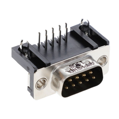 L717SDE09P1ACH by Amphenol ICC (Commercial Products) - CONNECTOR D-SUB PLUG 9POS R/A SLDR