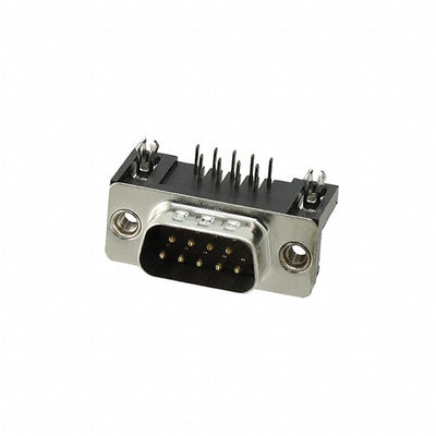 L717SDE09PA4CH4R by Amphenol ICC (Commercial Products) - CONNECTOR D-SUB PLUG 9POS R/A SLDR