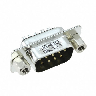 L717SDE09PVF by Amphenol ICC (Commercial Products) - CONNECTOR D-SUB PLUG 9POS SLDR CUP