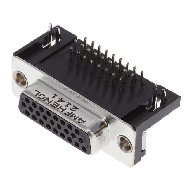 L77HDA26SD1CH4R by Amphenol ICC (Commercial Products) - CONNECTOR D-SUB HD RCPT 26P R/A SLDR