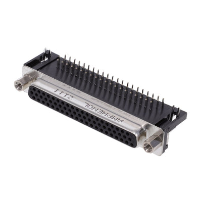 L77HDC62SD1CH4F by Amphenol ICC (Commercial Products) - CONNECTOR D-SUB HD RCPT 62P R/A SLDR