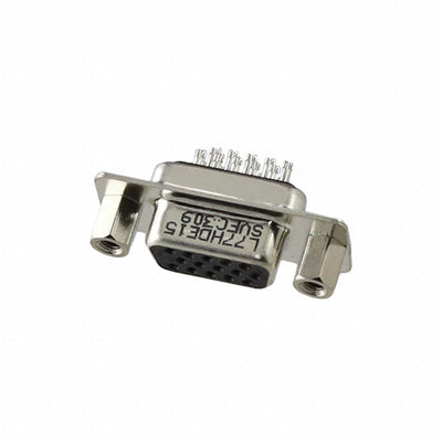 L77HDE15SVFC309 by Amphenol ICC (Commercial Products) - CONNECTOR D-SUB HD RCPT 15P SLDR CUP