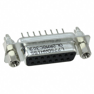 L77SDAH15SOL2RM8C309 by Amphenol ICC (Commercial Products) - CONNECTOR D-SUB RCPT 15POS VERT SLDR