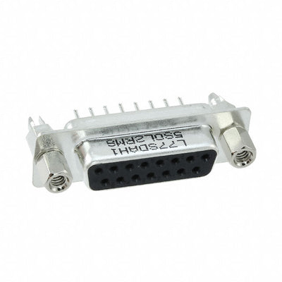 L77SDAH15SOL2RM8 by Amphenol ICC (Commercial Products) - CONNECTOR D-SUB RCPT 15POS VERT SLDR