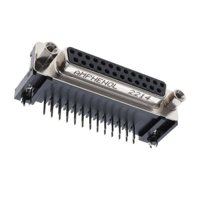 L77SDB25S1ACH4F by Amphenol ICC (Commercial Products) - CONNECTOR D-SUB RCPT 25POS R/A SLDR