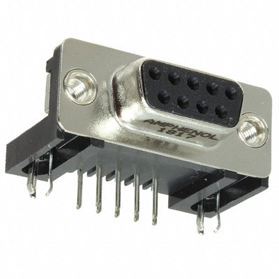 L77SDE09S1ACH3R by Amphenol ICC (Commercial Products) - CONNECTOR D-SUB RCPT 9POS R/A SLDR