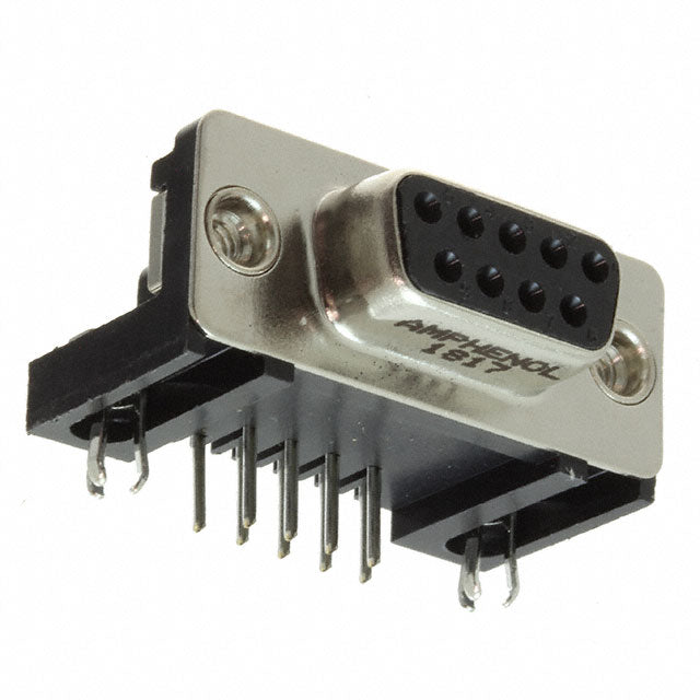 L77SDE09S1ACH4R by Amphenol ICC (Commercial Products) - CONNECTOR D-SUB RCPT 9POS R/A SLDR