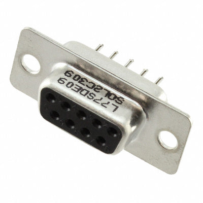 L77SDE09SOL2C309 by Amphenol ICC (Commercial Products) - CONNECTOR D-SUB RCPT 9POS VERT SLDR