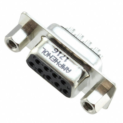 L77SDE09SVFC309 by Amphenol ICC (Commercial Products) - CONNECTOR D-SUB RCPT 9POS SLDR CUP