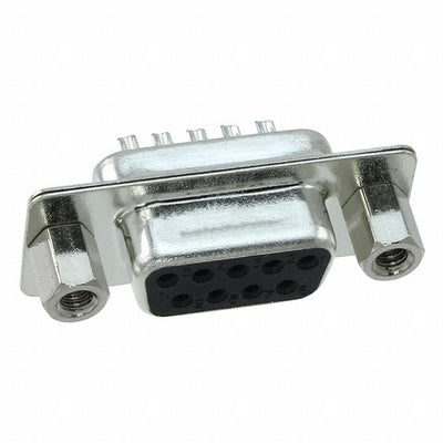 L77SDE09SVF by Amphenol ICC (Commercial Products) - CONNECTOR D-SUB RCPT 9POS SLDR CUP