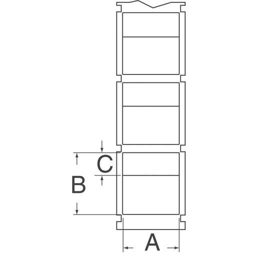 TWS-3V by Panduit Corp - LABEL HEAT SHRINKABLE WHT 250/RL