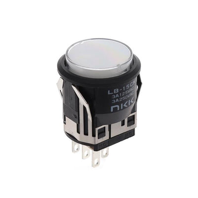 LB15CKW01-5C-JB by NKK Switches - PUSH SWITCH BUTTON SPDT 3A 125V