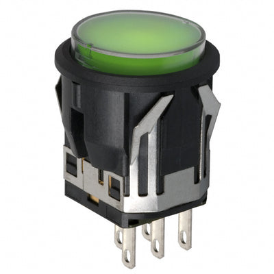 LB15CKW01-5F-JF by NKK Switches - PUSH SWITCH BUTTON SPDT 3A 125V
