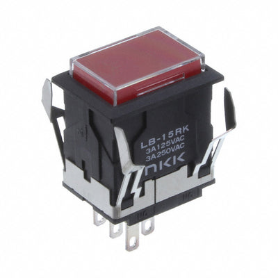 LB15RKW01-5C24-JC by NKK Switches - PUSH SWITCH BUTTON SPDT 3A 125V