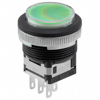 LB16WKW01-5F05-JF by NKK Switches - PUSH SWITCH BUTTON SPDT 3A 125V