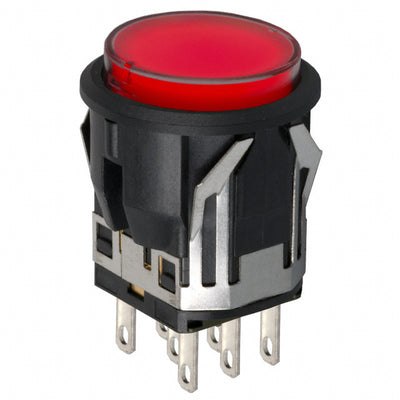LB25CKW01-5C-JC by NKK Switches - PUSH SWITCH BUTTON DPDT 3A 125V