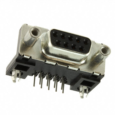 LD09S13A4GV00LF by Amphenol ICC (FCI) - CONNECTOR D-SUB RCPT 9POS R/A SLDR