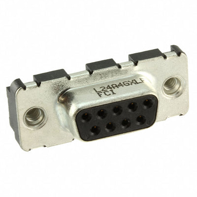 LD09S24A4GX00LF by Amphenol ICC (FCI) - CONNECTOR D-SUB RCPT 9POS VERT SLDR