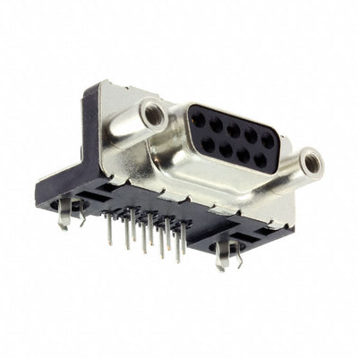 LD09S33E4GV00LF by Amphenol ICC (FCI) - CONNECTOR D-SUB RCPT 9POS R/A SLDR