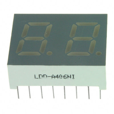 LDD-A406NI by Lumex Opto/Components Inc. - DISPLAY 7-SEG 0.4"" DBL RED 16DIP