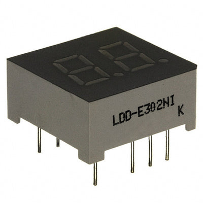 LDD-E302NI by Lumex Opto/Components Inc. - DISPLAY 7SEG 0.3"" DBL GRN 10DIP