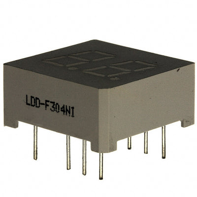 LDD-F304NI by Lumex Opto/Components Inc. - DISPLAY 7-SEG 0.3"" DBL RED 10DIP