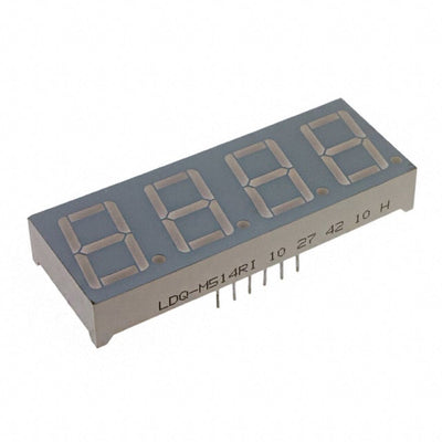 LDQ-M286RI by Lumex Opto/Components Inc. - DISP 7SEG 0.28"" QUAD RED 12DIP
